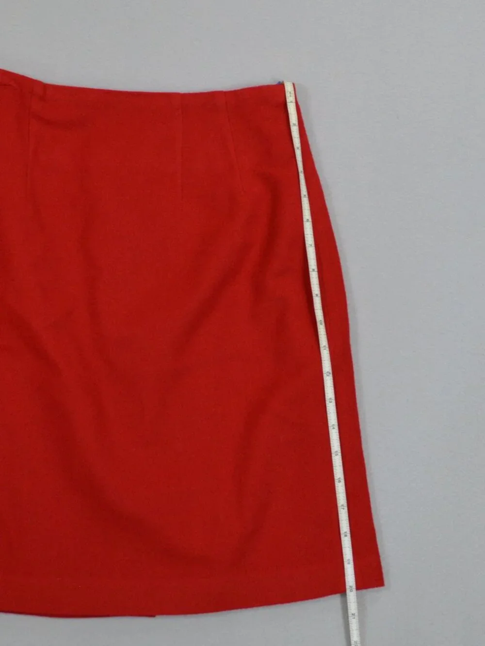 ❤️ J.G. Hook Red Wool Pencil Skirt Petite 4P Classic Work Holiday - Picture 12 of 13